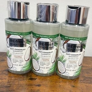 Refresh Anti-Dandruff Shampoo with Coconut - 13.5 fl oz 3/pack